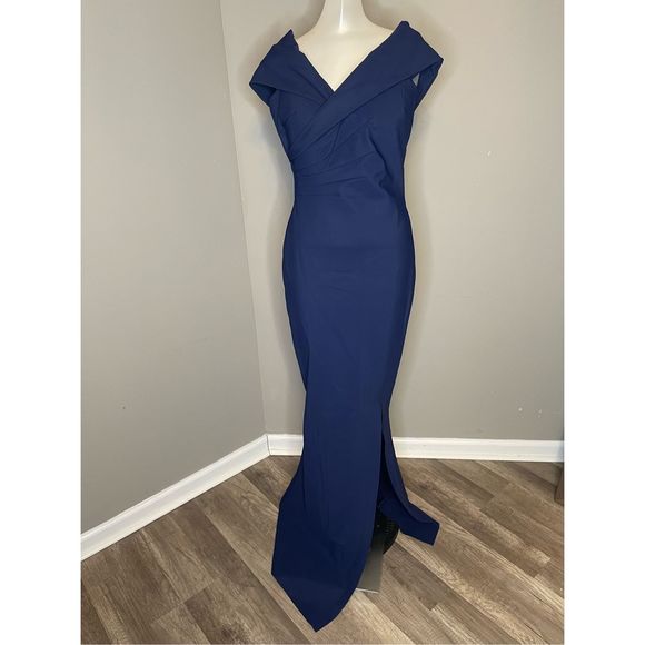 Chiara Boni La Petite Robe Stretch Jersey Benje Fishtail Gown US 6 $995 - Picture 6 of 12